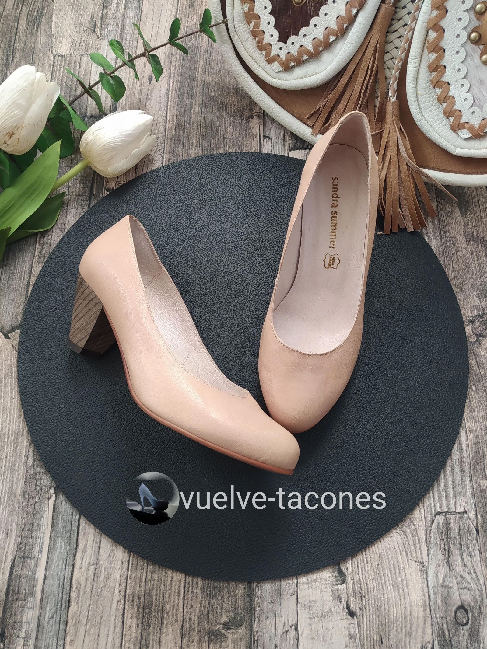 Zapatos tacón sensato ♡  Sandra Summer *  talla 37